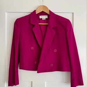Vintage Wool Jones New York Vibrant Double-Breasted Swing Blazer